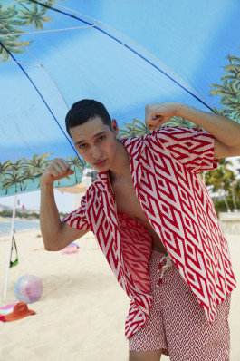 orlebar brown, fashion, mexico, acapulco, outside, beach, summer